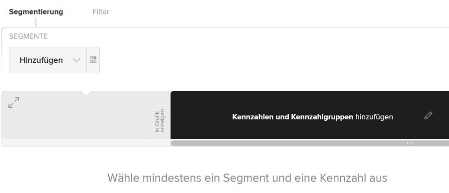 Eine leere Ansicht für "Eigene Reports"