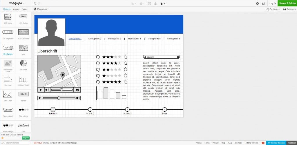 moqups Screenshot Moqups