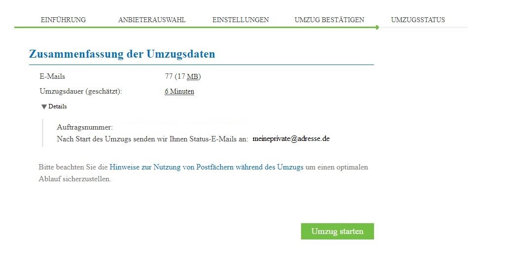 Wie führe ich einen EMailUmzug durch?