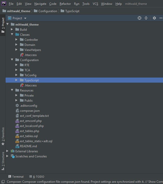 Sitepackage PhpStorm