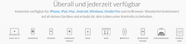 Agenturtools wunderlist mobil