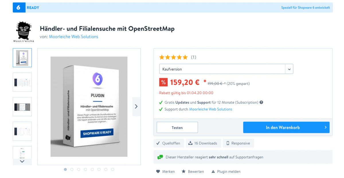 shopware plugin Händler Plugin für Shopware 6