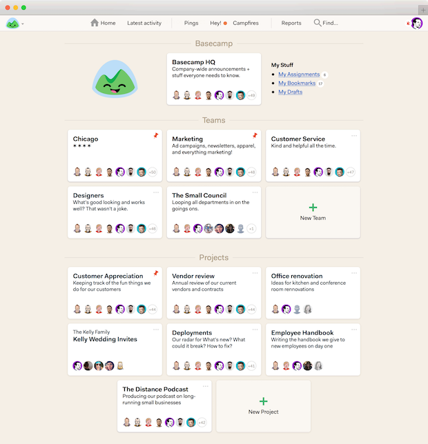 Agenturtools basecamp team