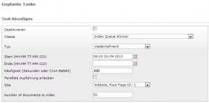 Solr geplante tasks