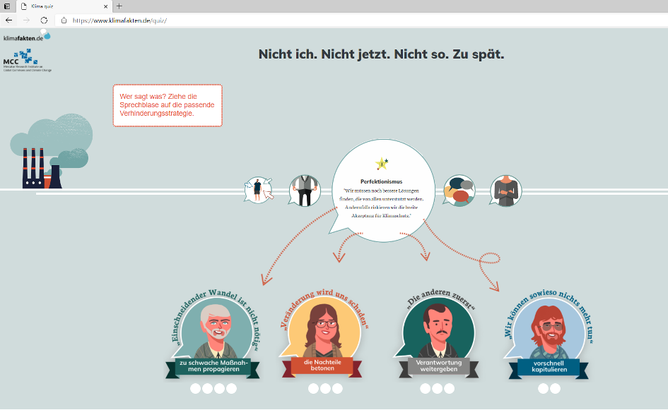 Screenshot Klimafakten.de