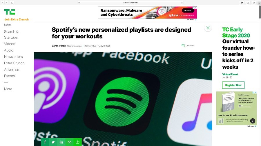 Spotify bietet personalisierte Workouts-Playlists.