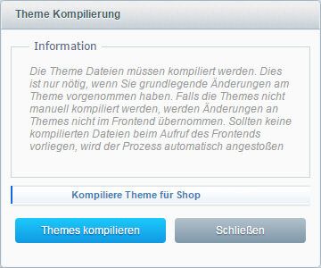 Shopware 5 Shopware Theme Kompilierung