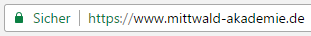 SSL Zertifikate SSL-Kennzeichnung im Browser