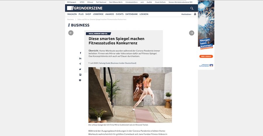 Der Fitness-Spiegel als neuer Personaltrainer für Zuhause?