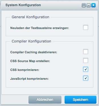 System Konfiguration Theme Manager