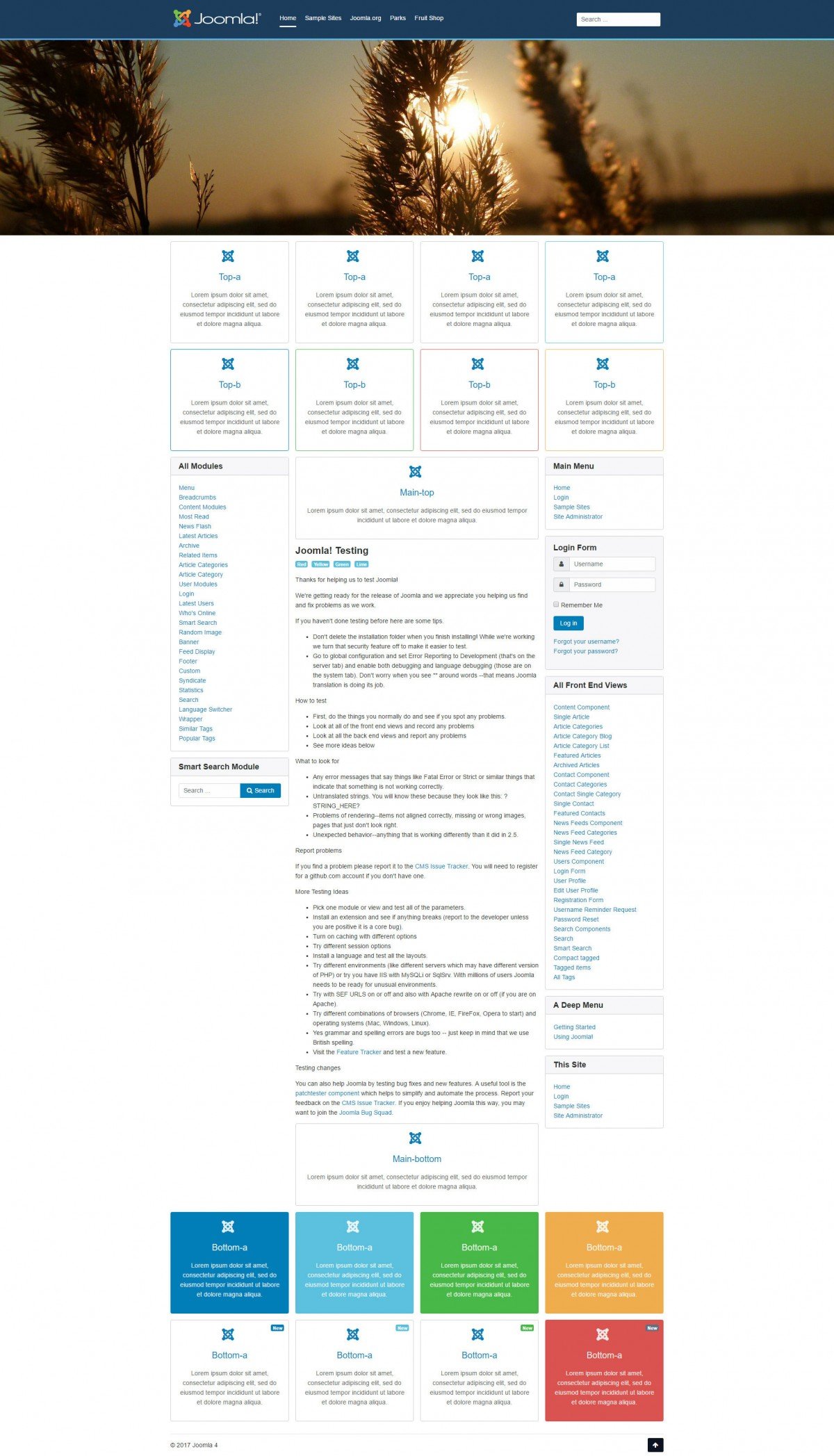 Joomla 4 Joomla 4 Frontend
