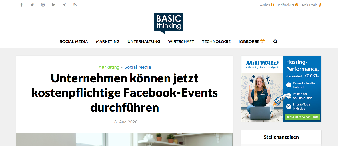 Screenshot Basic Thinking