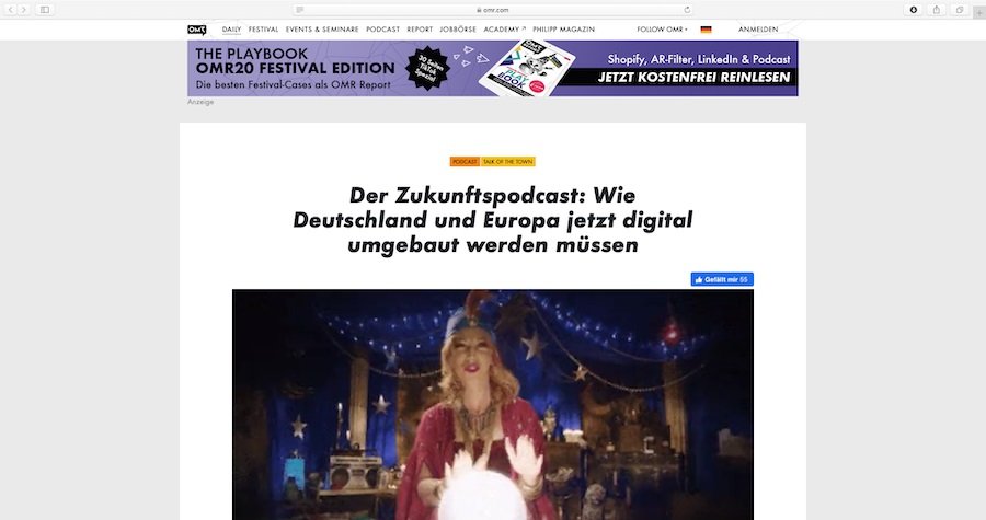 Zukunftspodcast von OMR