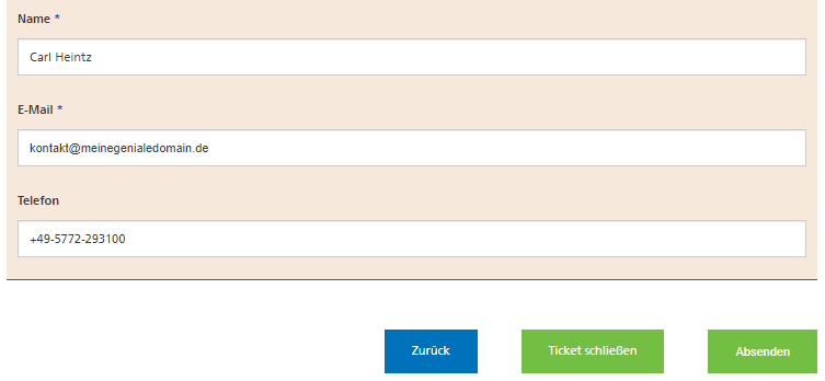 Ticketsystem Beantworten