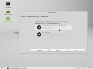 Linux linux festplattenspeicher zuweisen