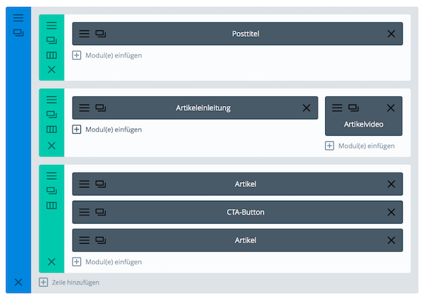 WordPress Vorlage divi artikelvorlagen