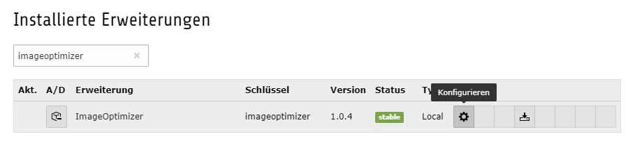 TYPO3 Erweiterungen Installierte Erweiterungen in Typo3