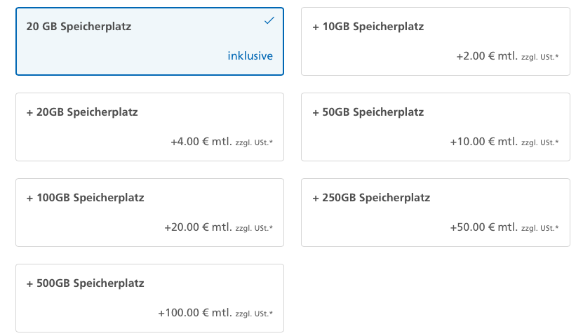 Speicherplatz_neue Tarife Deinen Speicherplatz kannst du bei Mittwald immer wieder erweitern, um dein Hosting perfekt zu machen.