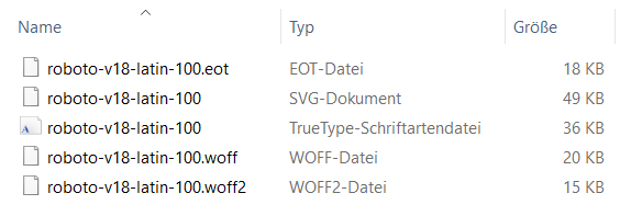 Zip-Archiv Roboto