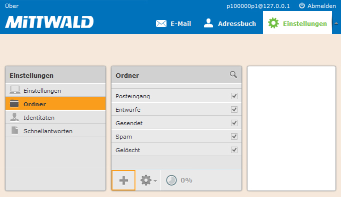 Neuen Webmail-Ordner anlegen