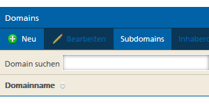 Domain registrieren