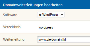 Domainweiterleitung