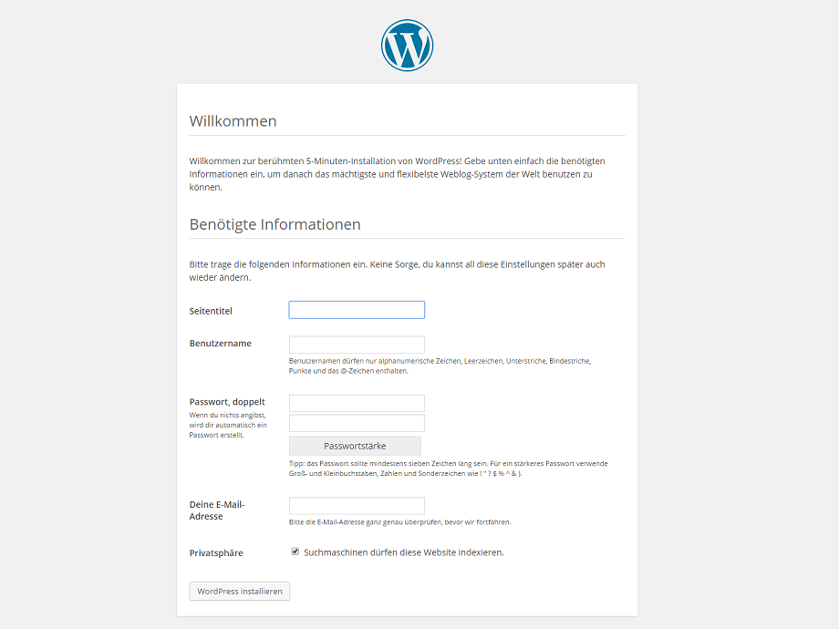 WordPress Installation