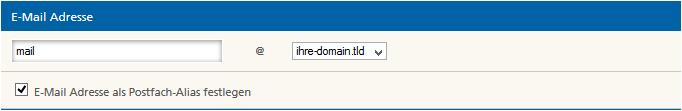 E-Mail-Adresse definieren