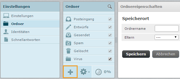 Einstellungen Webmailer Mittwald