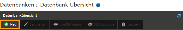 Wie richte ich eine weitere Datenbank ein